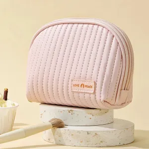 Compact Shell Cosmetic Bag for Women | Travel-Sized Makeup Pouch