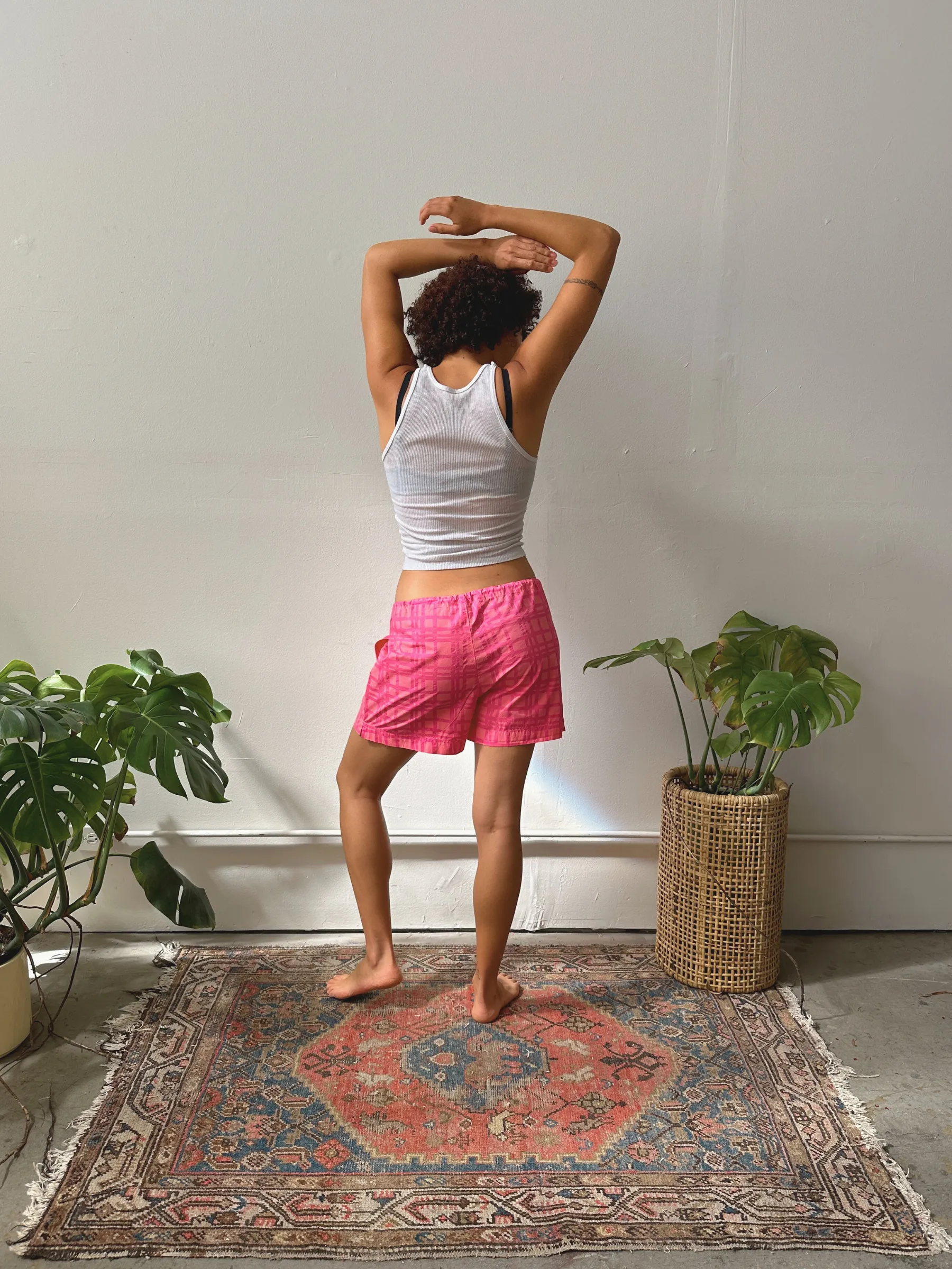 Cotton Poplin Shorts - Darby - Pink Frosting