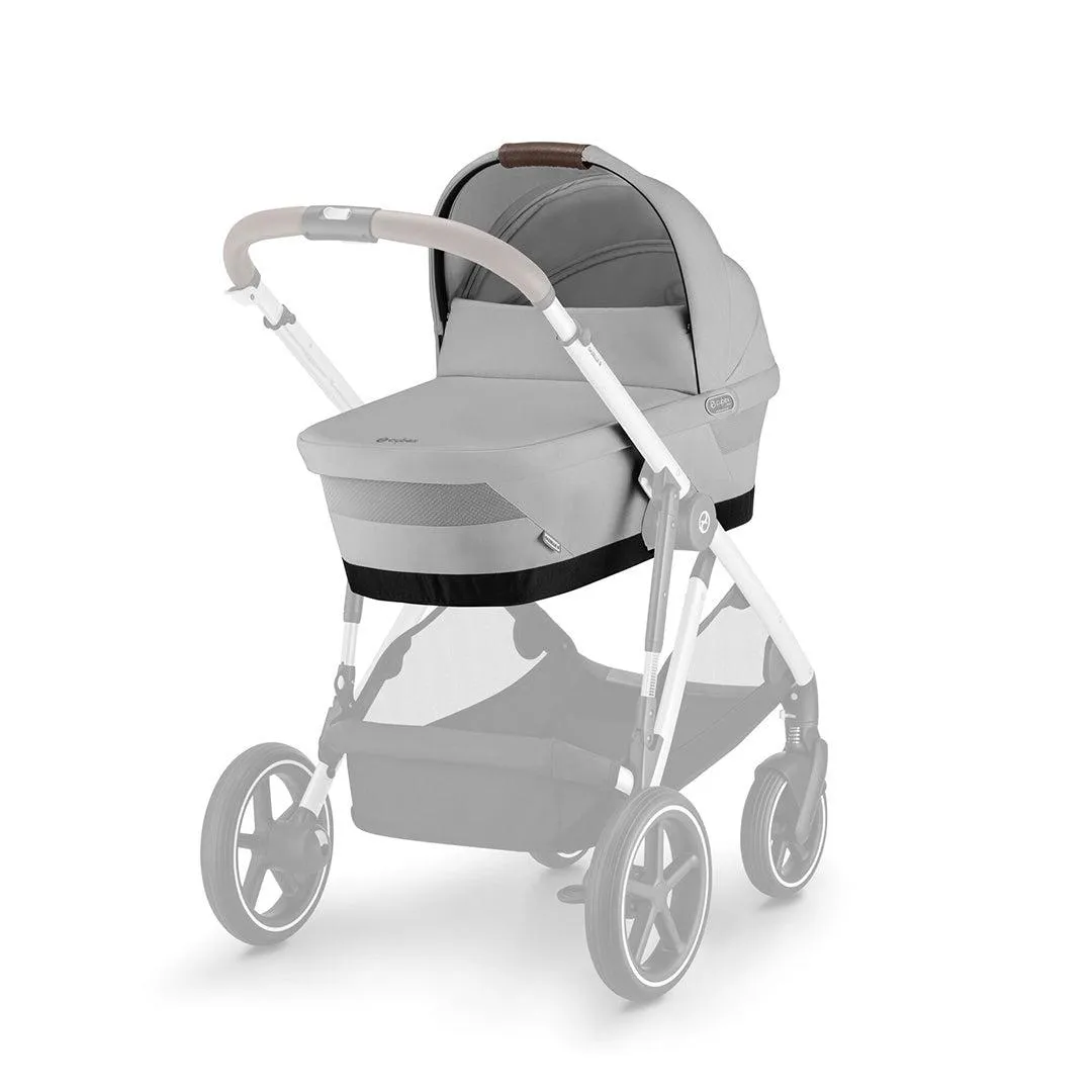 Cybex Gazelle S Bundle with Aton B2 Car Seat & Base - Lava Grey/Silver Frame
