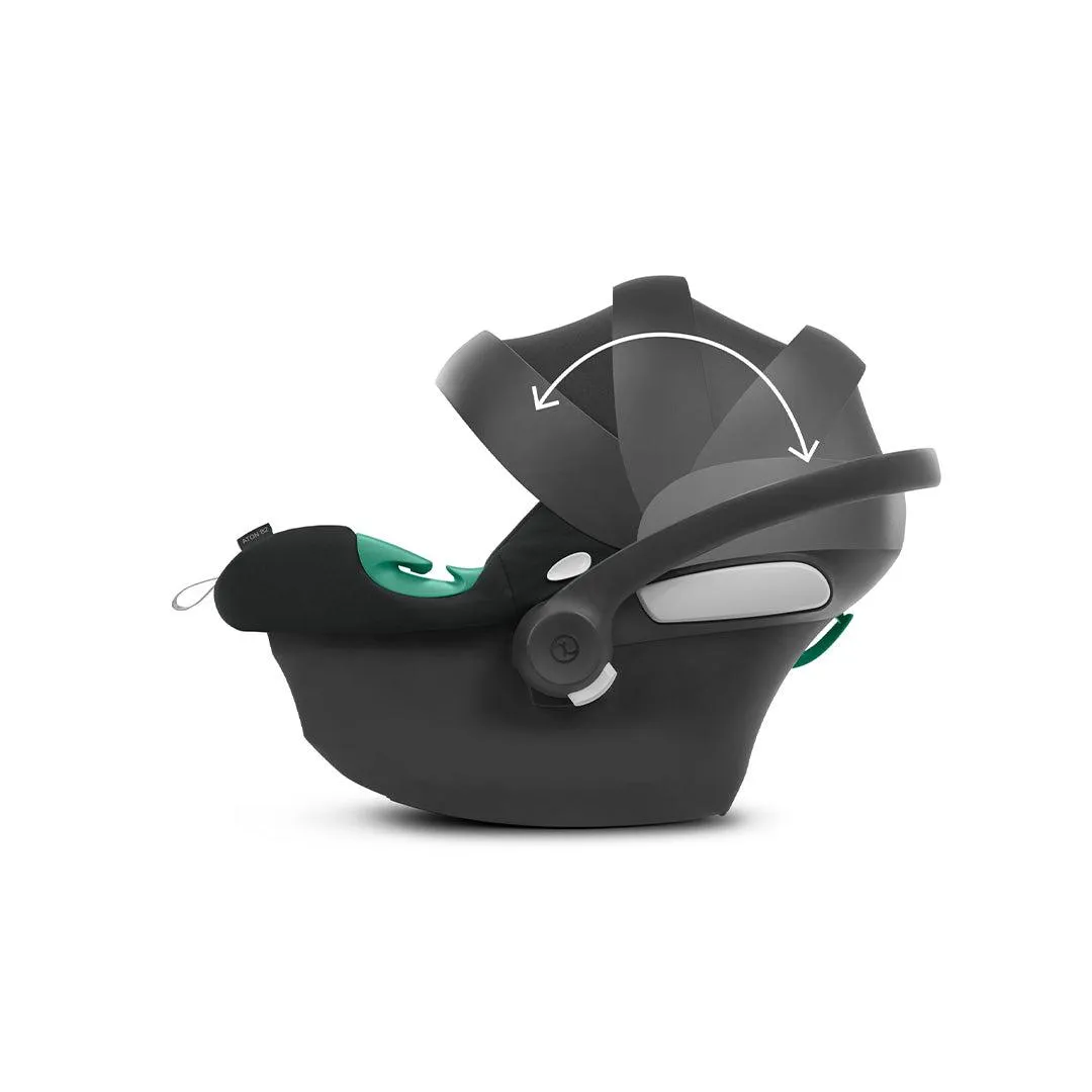Cybex Gazelle S Bundle with Aton B2 Car Seat & Base - Lava Grey/Silver Frame
