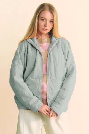 DAV107 -ZIP QUILTED JACKET