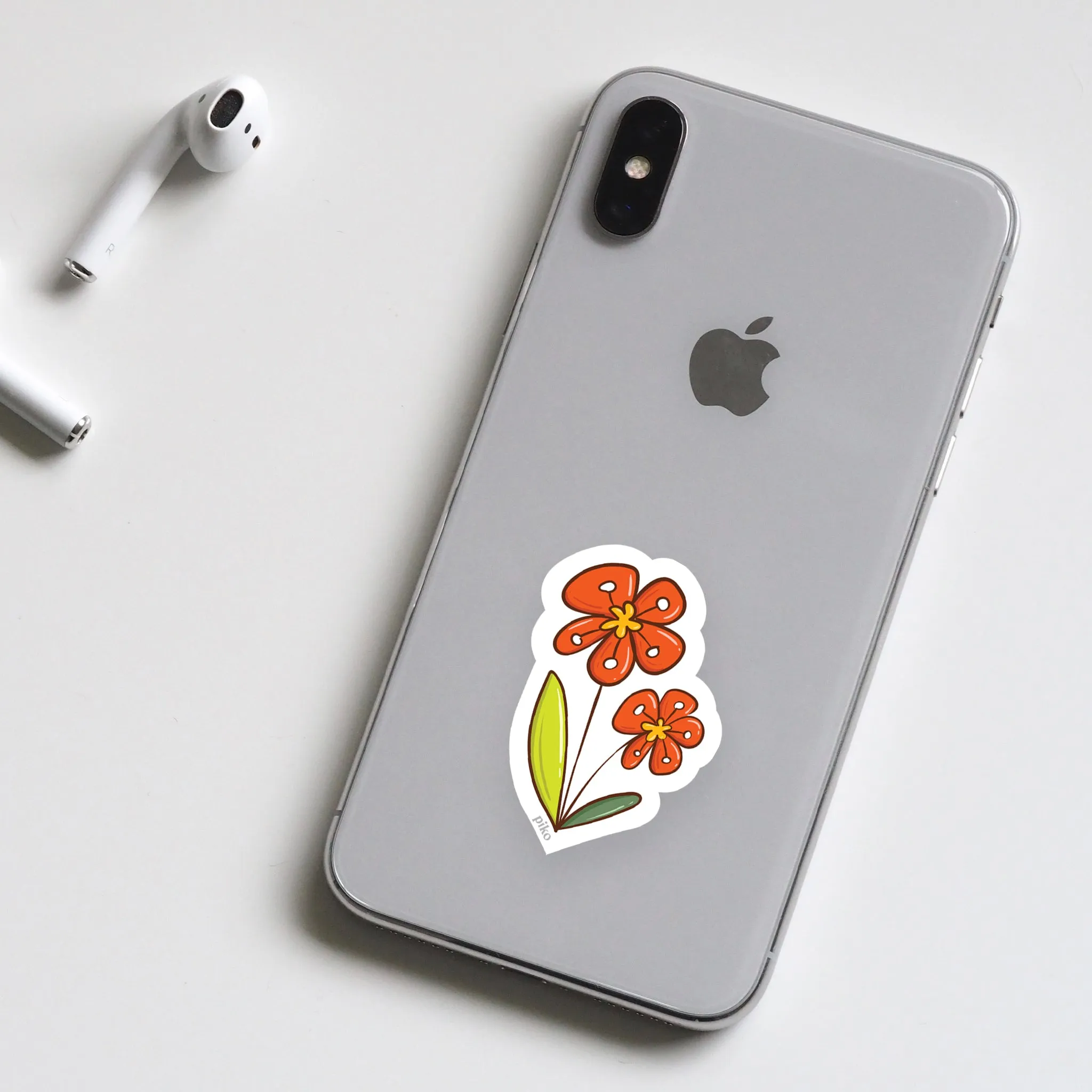 Decal Stickers / Floral - Set of 3