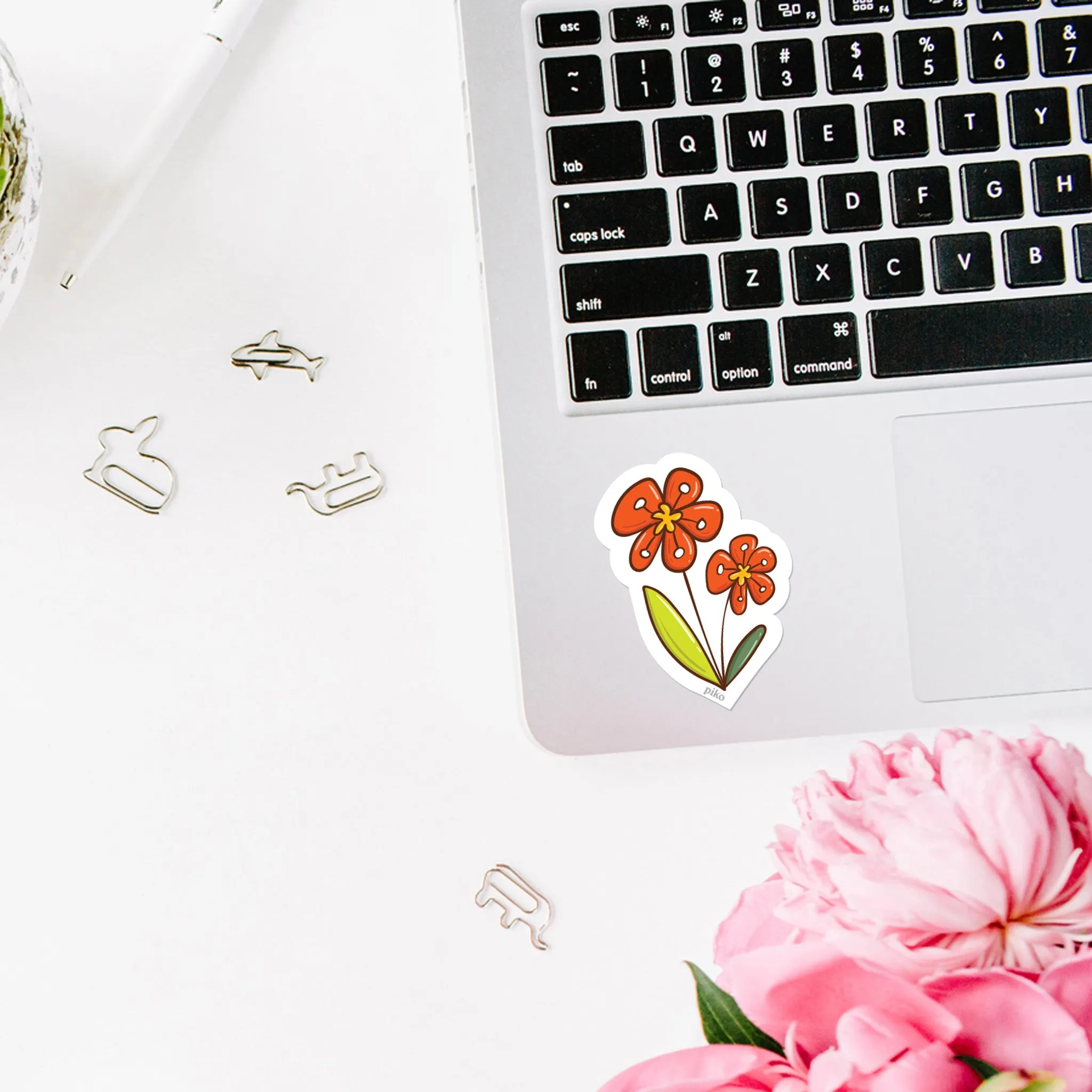 Decal Stickers / Floral - Set of 3