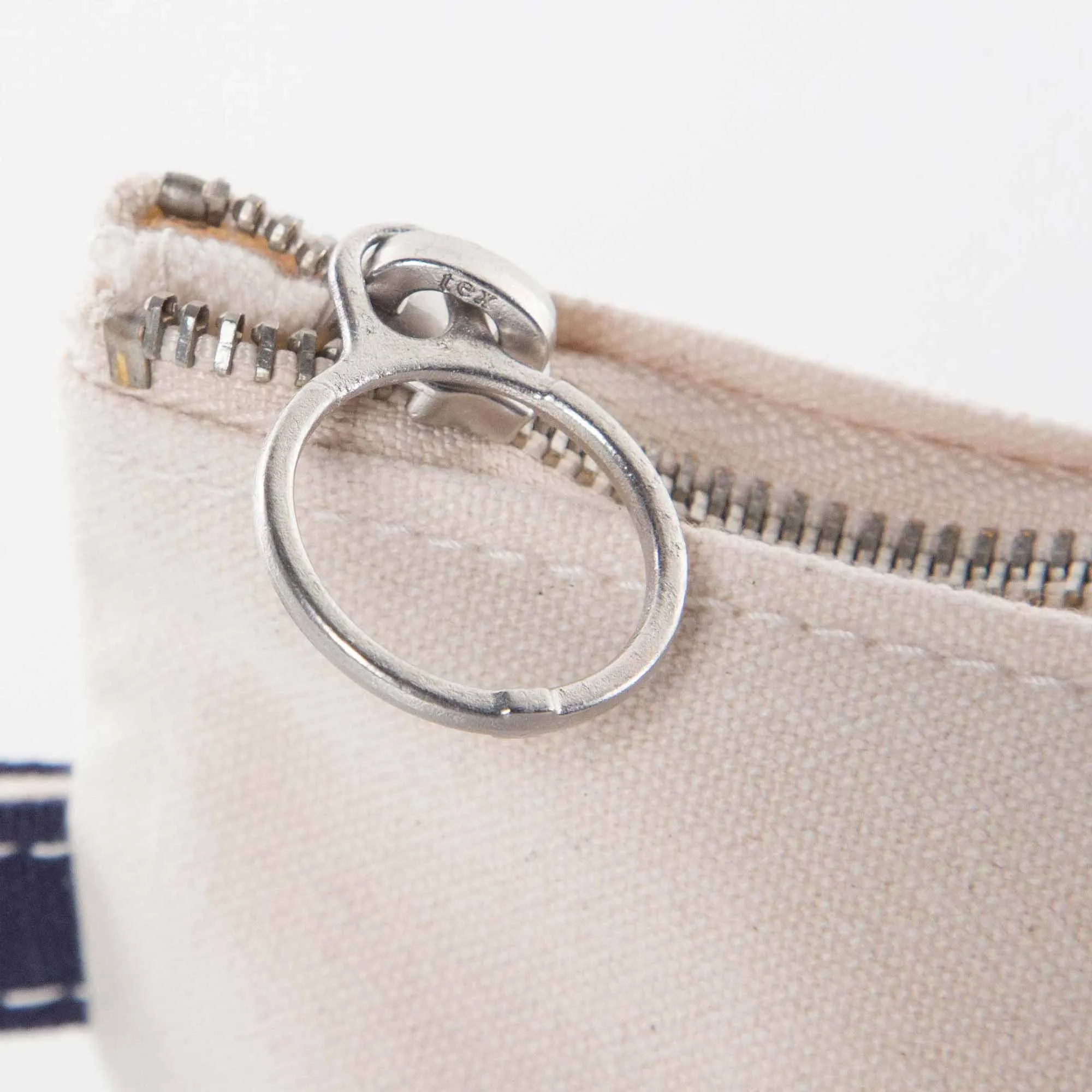 Delta Zeta Canvas Cosmetic Bag - Logo