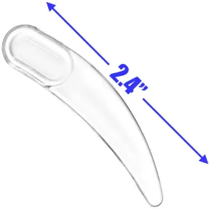 Disposable Large Boomerang Spatula - Clear - 2.4" / 50 Per Bag X 60 Bags = 3,000 Spatulas