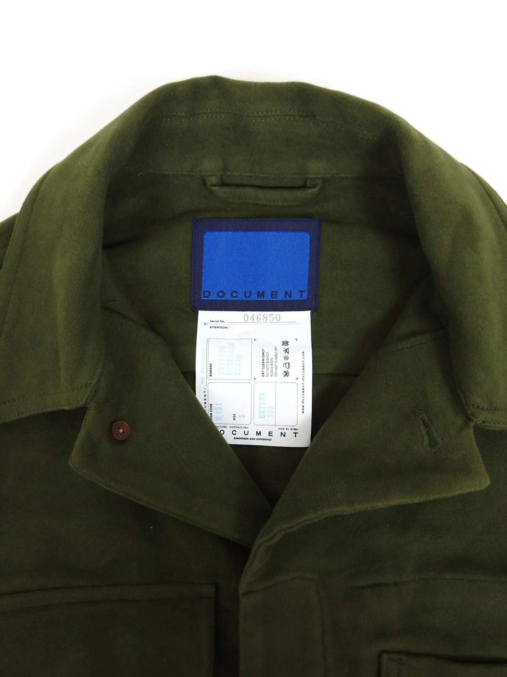 Document Moleskin Jacket Size Small