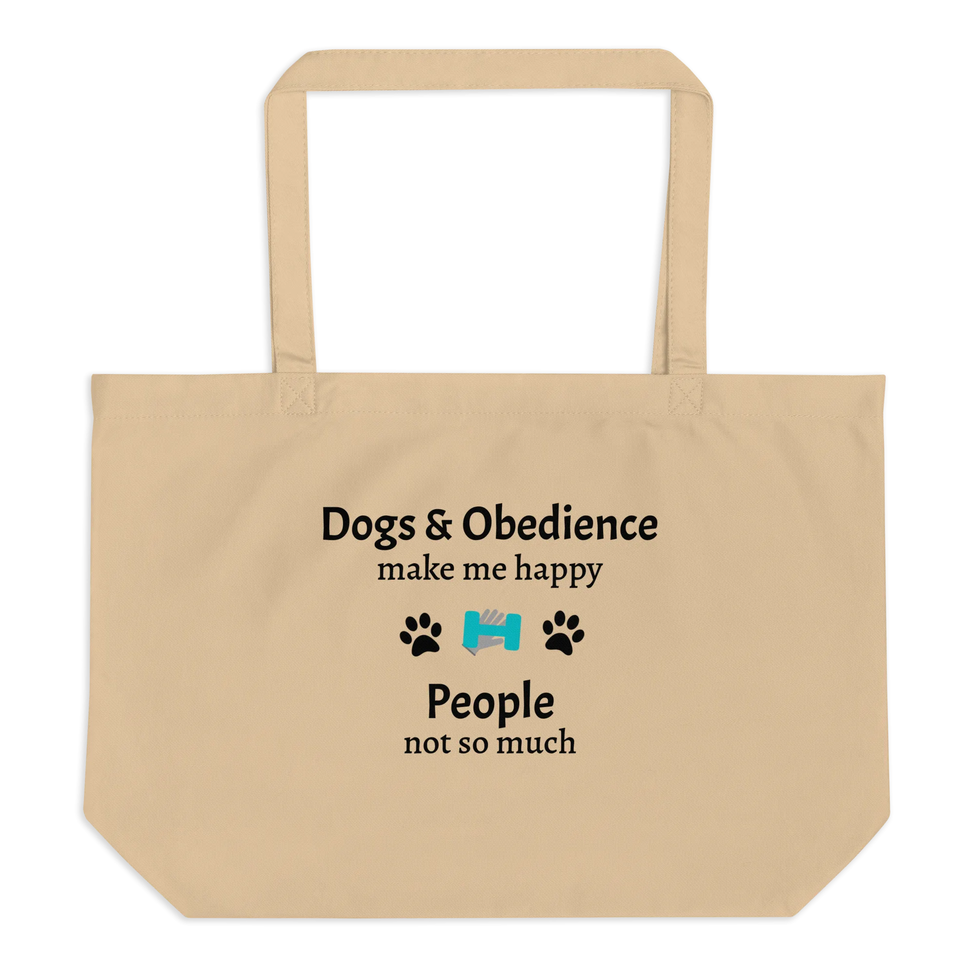 Dogs & Obedience Make Me Happy X-Large Tote/ Shopping Bags