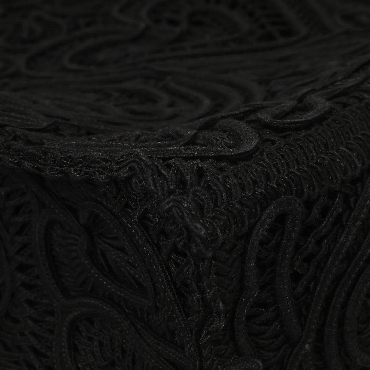 Dolce & Gabbana Black Cordonetto Lace Tote