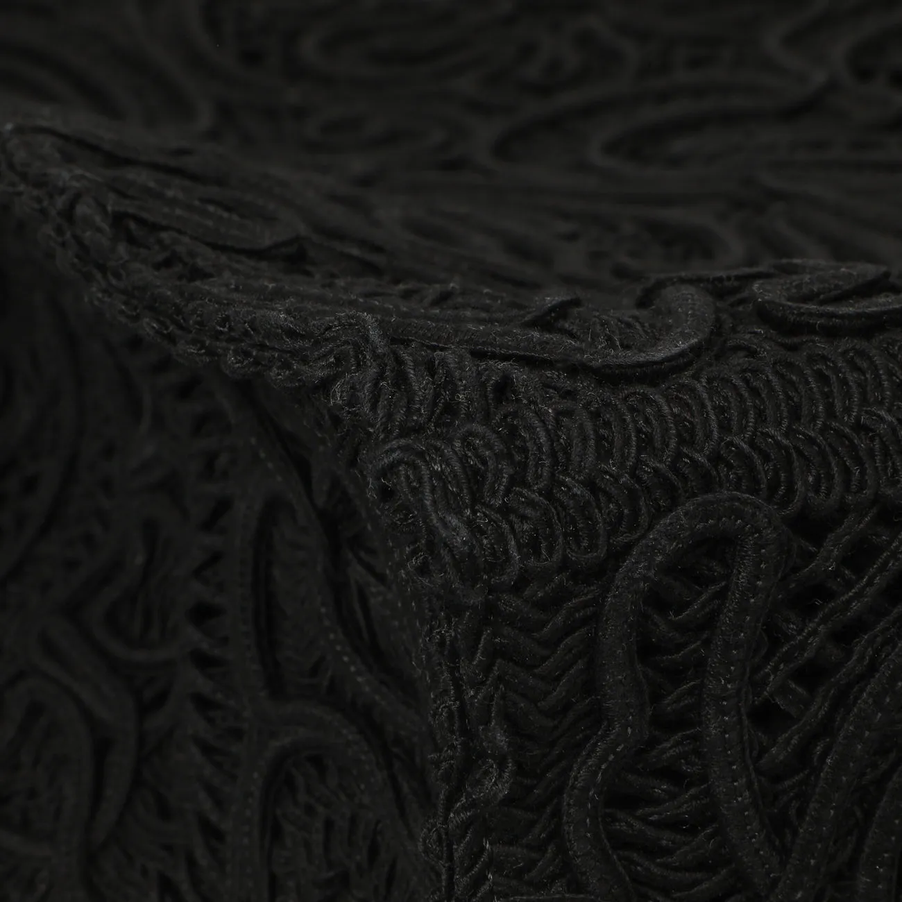 Dolce & Gabbana Black Cordonetto Lace Tote
