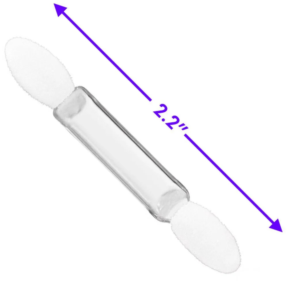 Dual Ended Point Tip Eye Shadow Applicator - WHITE/CLEAR / 100 Per Bag X 15 Bags = 1,500 Eye Shadow Applicators