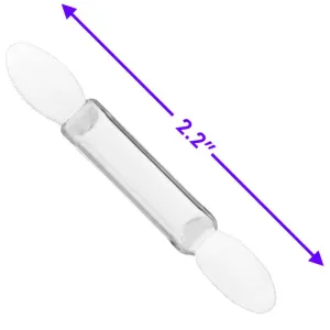 Dual Ended Point Tip Eye Shadow Applicator - WHITE/CLEAR / 100 Per Bag X 15 Bags = 1,500 Eye Shadow Applicators