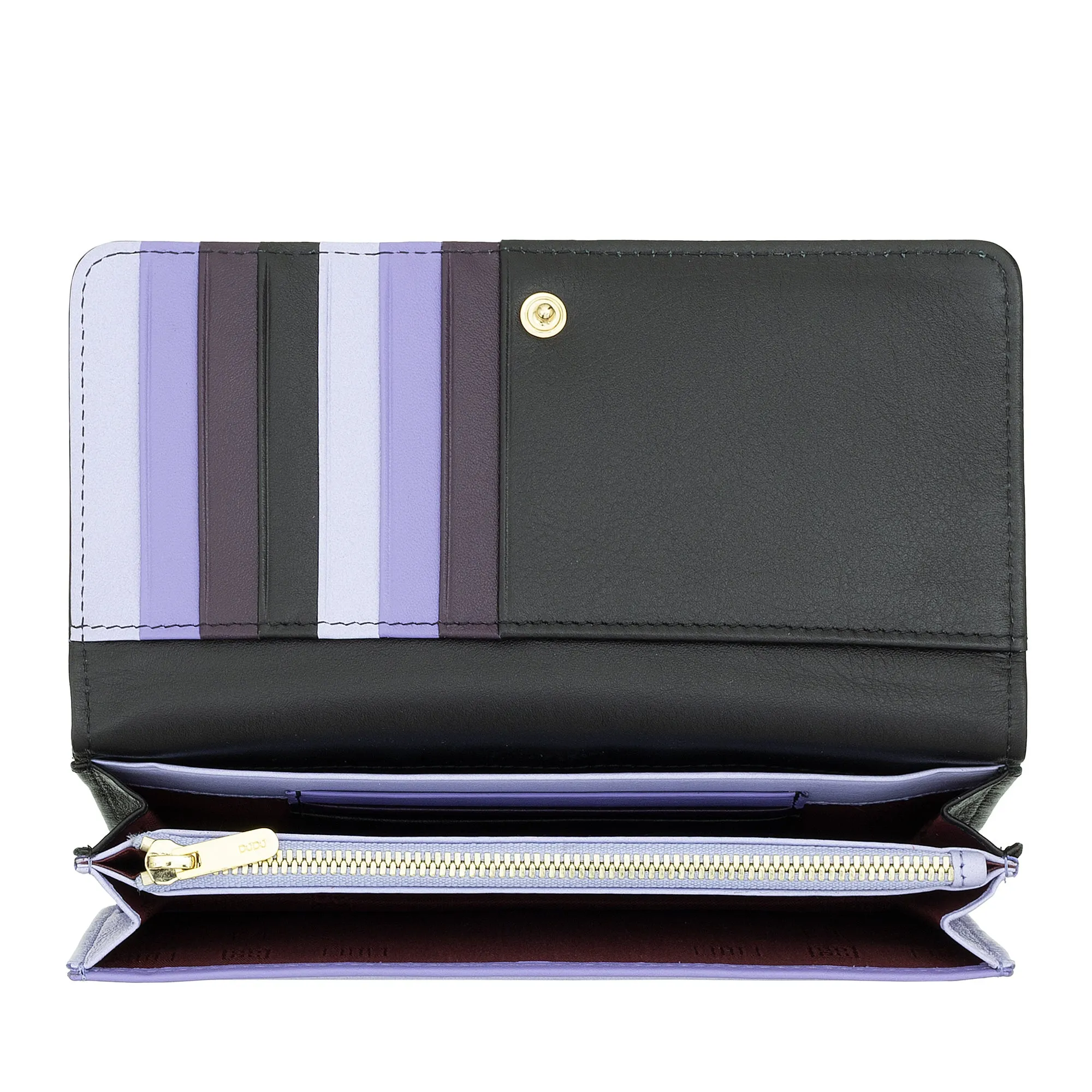 DUDU WORLD WORLD WOMEN IN MULTICOLOR SOFT LEATHER RFID PUN