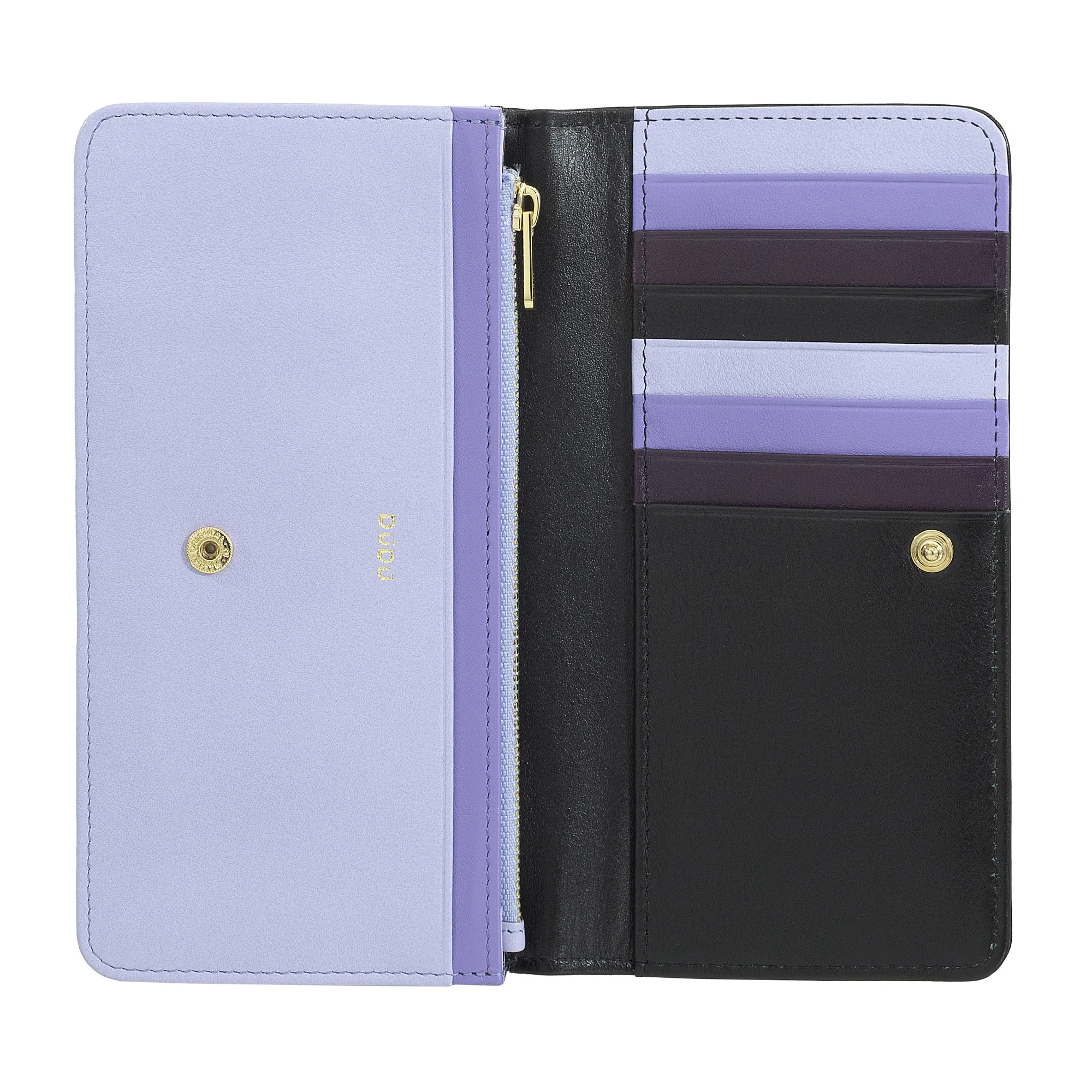 DUDU WORLD WORLD WOMEN IN MULTICOLOR SOFT LEATHER RFID PUN