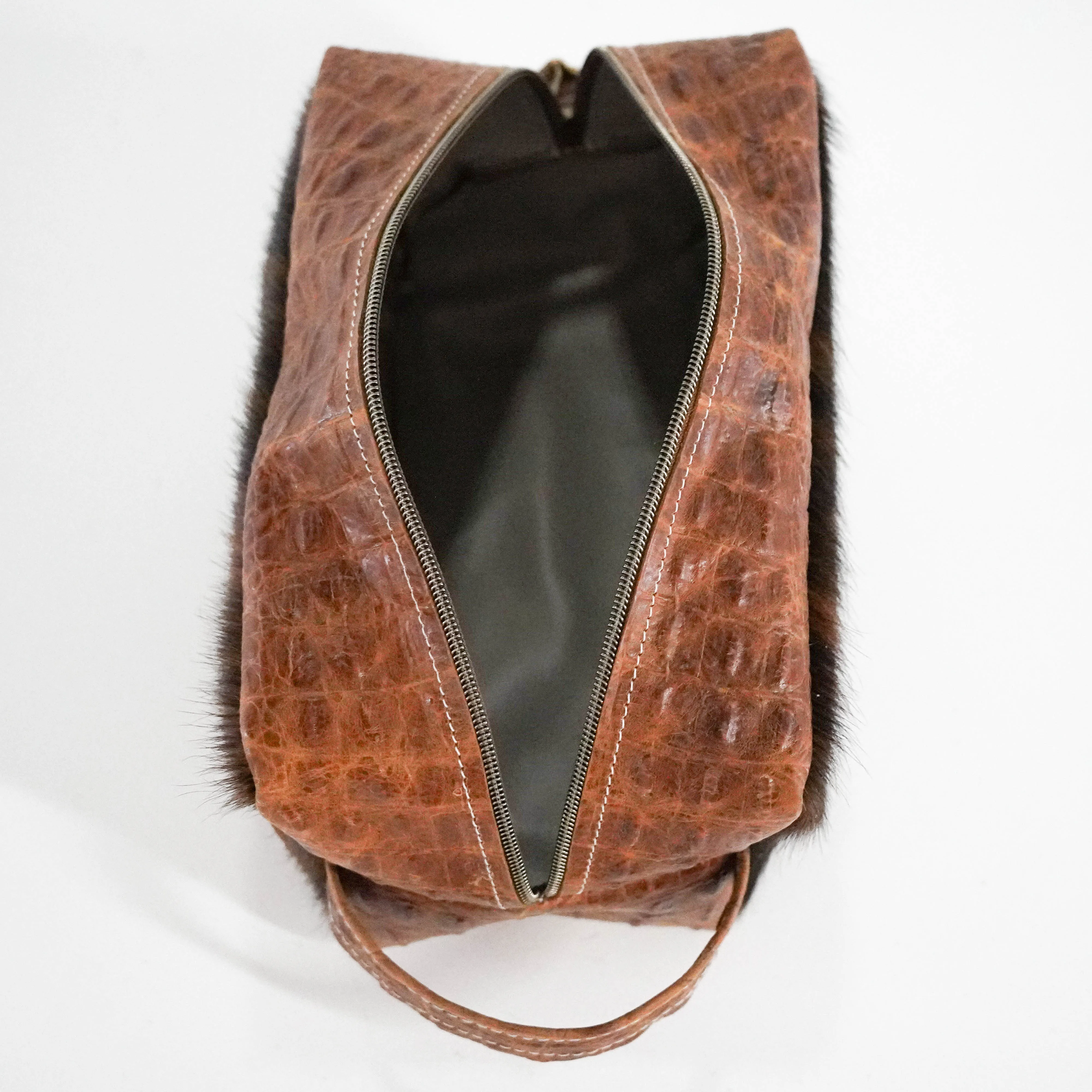 Dutton - Dark Brindle w/ Saddle Croc
