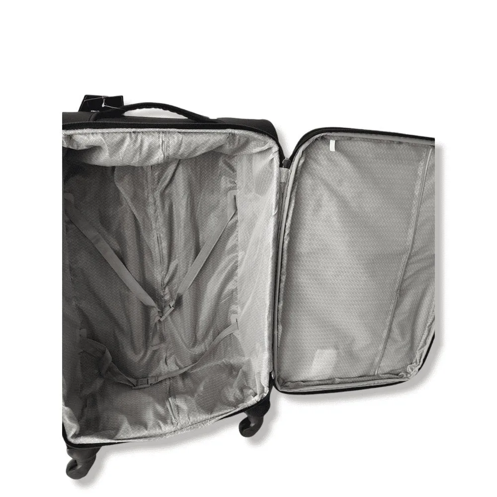 Eagle Lightweight and Durable Cabin Bags with Expandable Capacity - 4 Wheels for Easy Maneuvering - S,M,L,XL Black