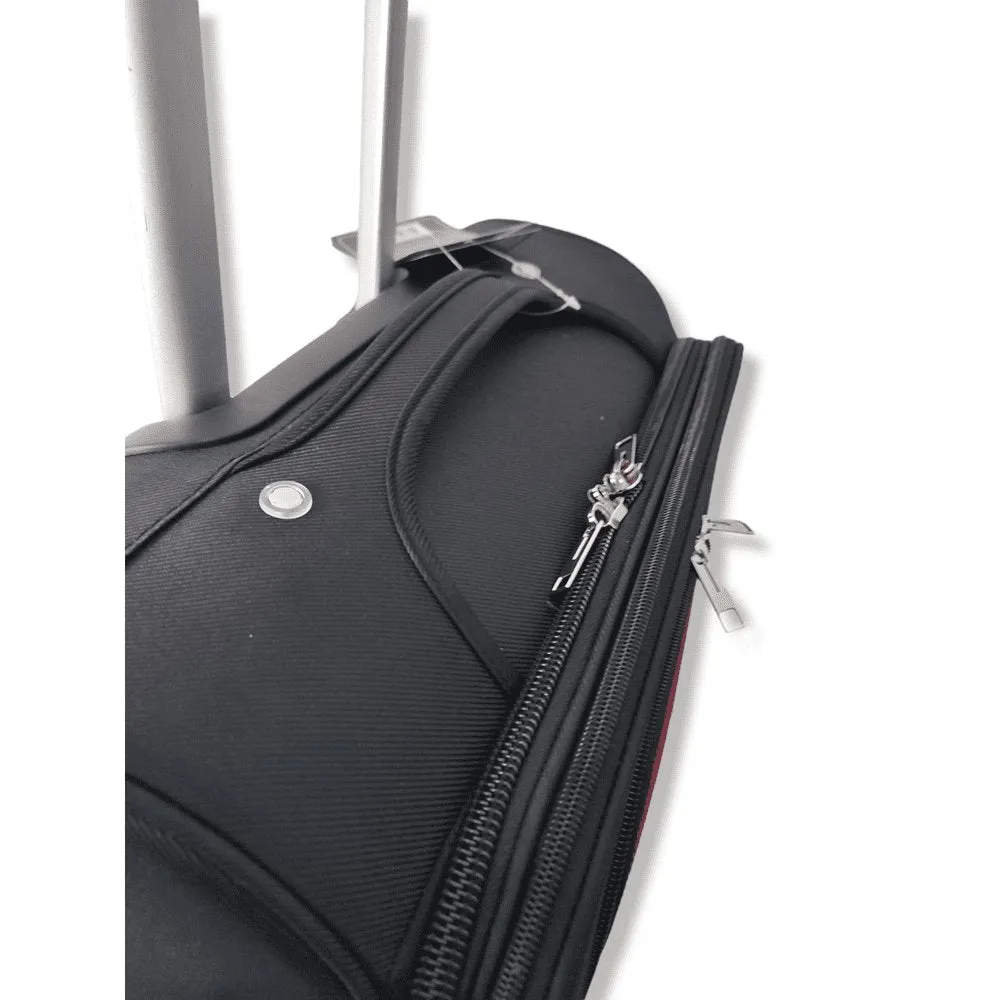 Eagle Lightweight and Durable Cabin Bags with Expandable Capacity - 4 Wheels for Easy Maneuvering - S,M,L,XL Black