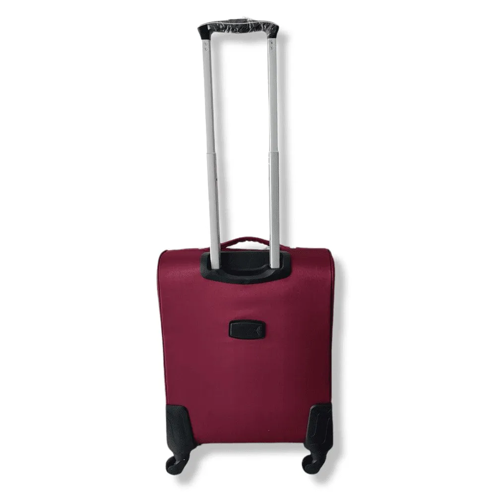 Eagle Lightweight and Durable Cabin Bags with Expandable Capacity - 4 Wheels for Easy Maneuvering - S,M,L,XL Burgundy