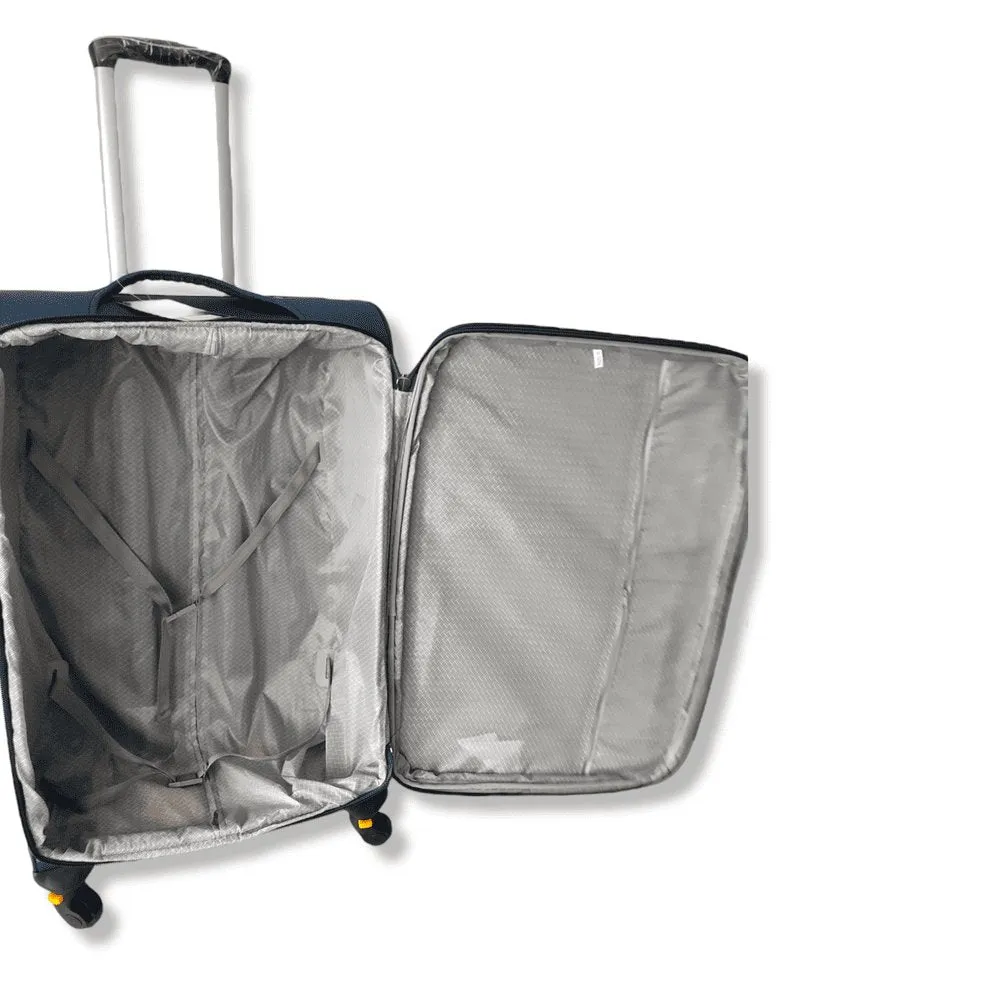 Eagle Lightweight and Durable Cabin Bags with Expandable Capacity - 4 Wheels for Easy Maneuvering - S,M,L,XL Khaki