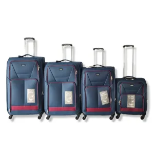 Eagle Lightweight and Durable Cabin Bags with Expandable Capacity - 4 Wheels for Easy Maneuvering - S,M,L,XL Navy