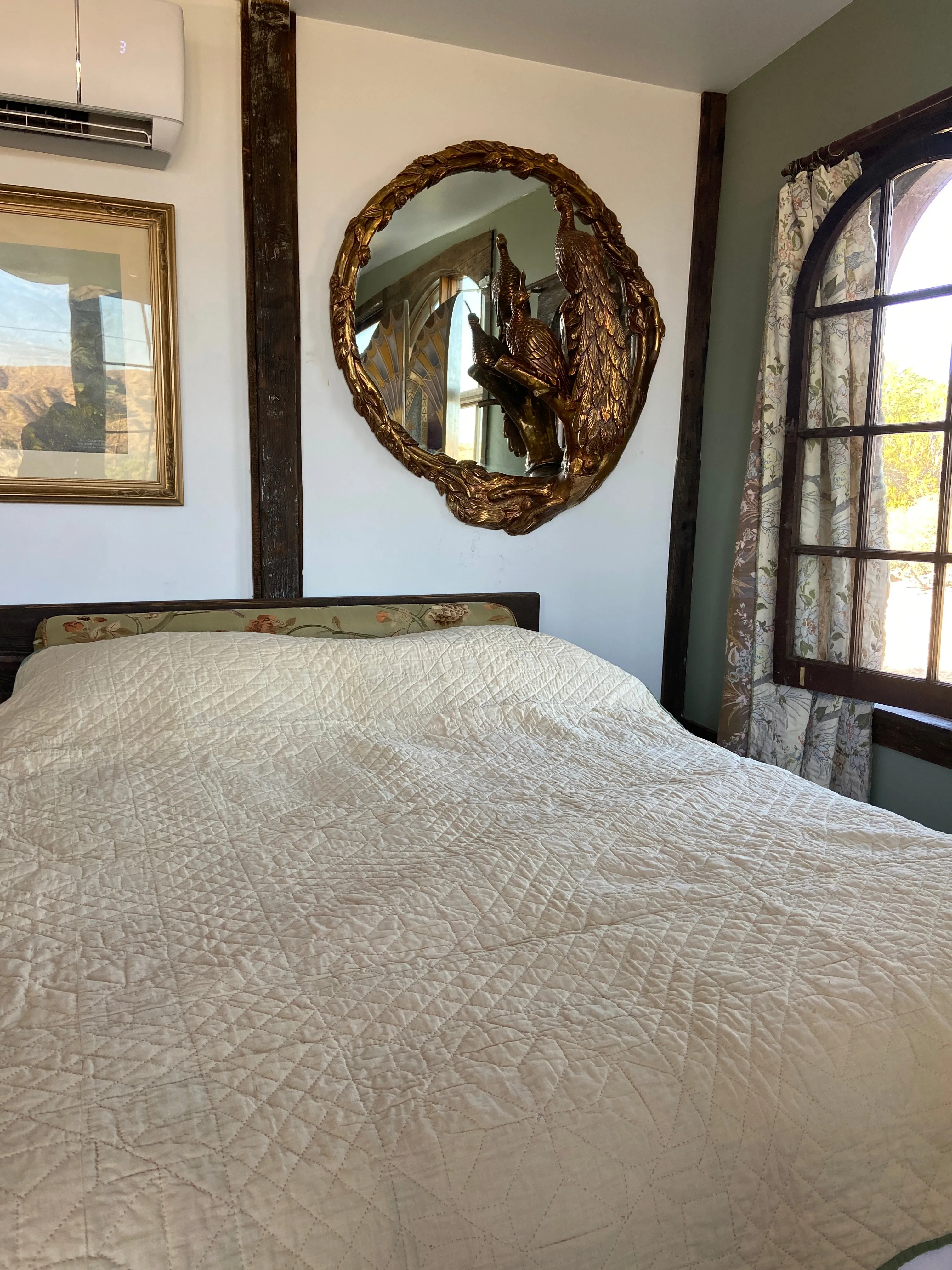 Early 1900s Ribbon Star Hand Sitched Quilt