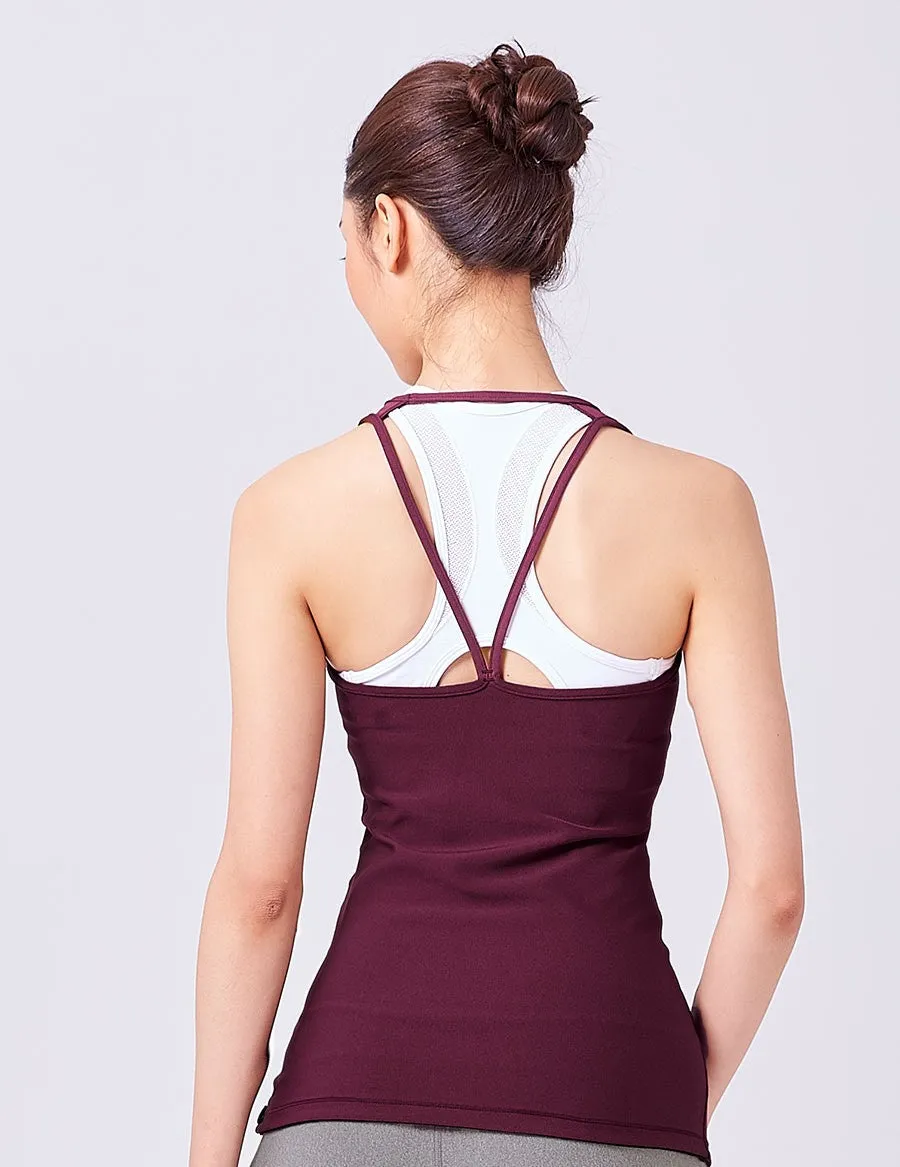 easyoga LA-VEDA UMORFIL Reversible Tank - M4 M-Dark Purple