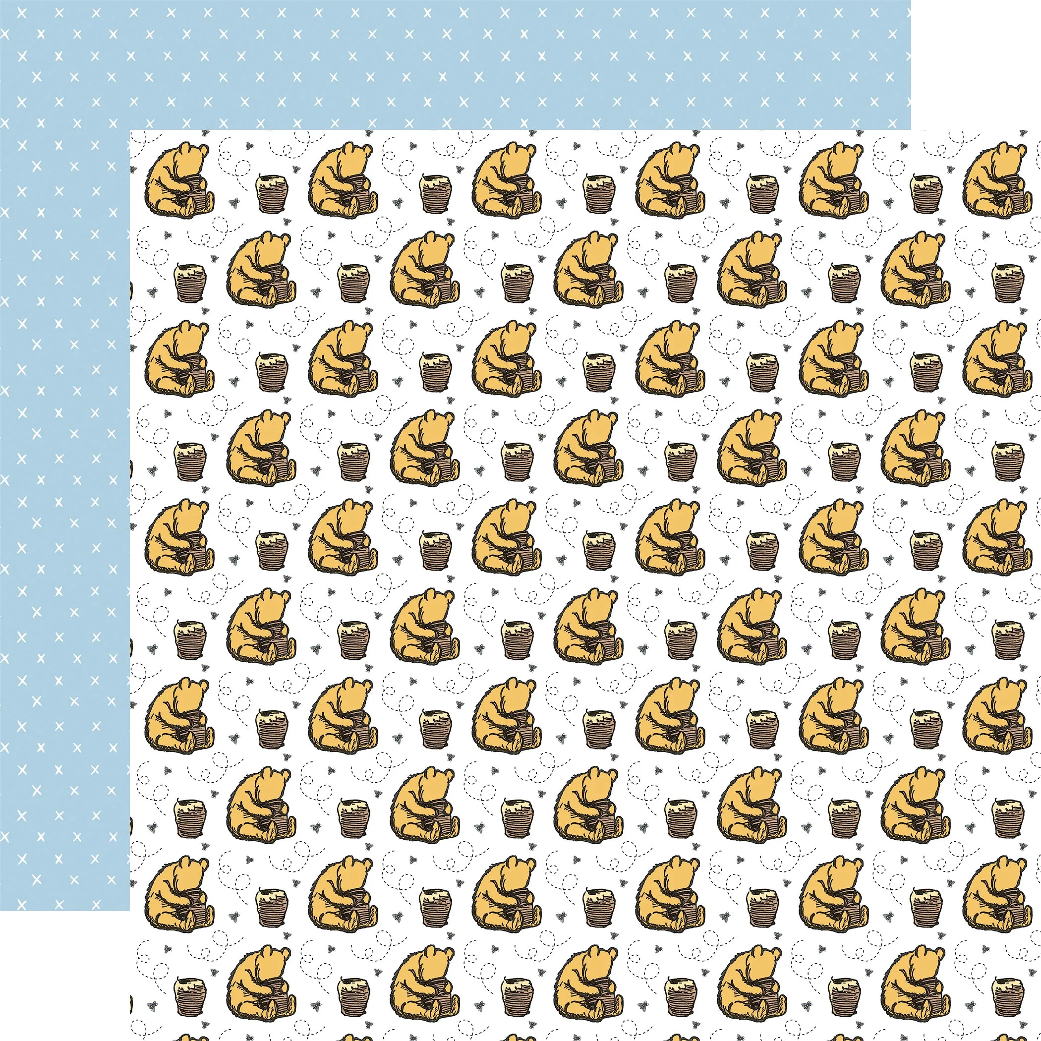 Echo Park - Winnie The Pooh - 12x12 Single Sheet / Honey and Pooh Bear