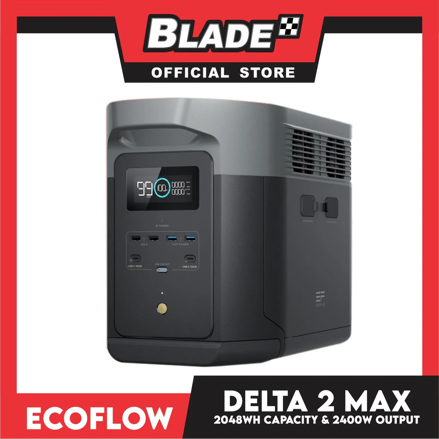 EcoFlow DELTA 2 Max Portable Power Station 2048Wh 2400W