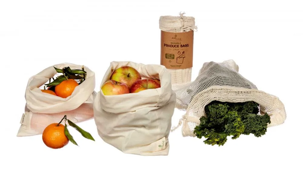 ecoLiving Reusable Produce Bags (3 Pack)