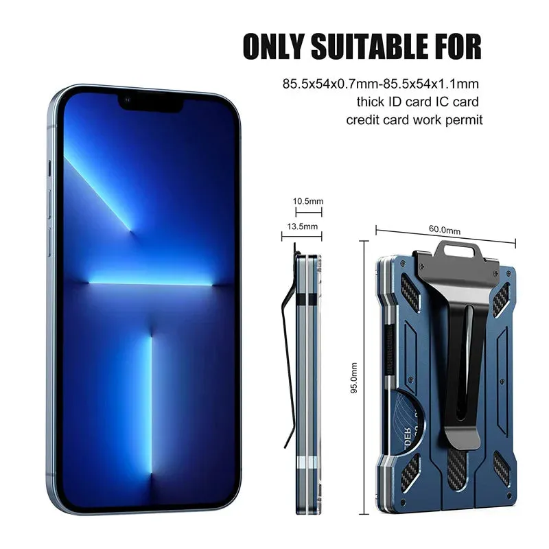 EDC RFID Blocking Magsafe Aluminum Mini Smart Wallet