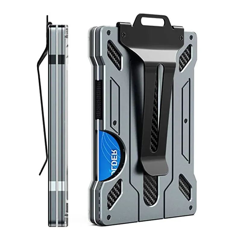 EDC RFID Blocking Magsafe Aluminum Mini Smart Wallet