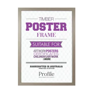 Elegant Stone Ash Timber A3 Picture Frame