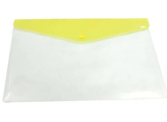 Envelope-Style A4 Document Holder With Clear Body