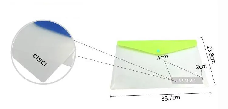 Envelope-Style A4 Document Holder With Clear Body