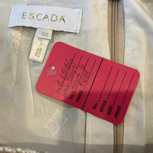 Escada skirt snake print size 36