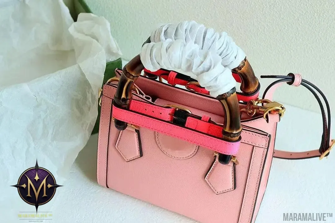 European And American Big-name Portable Shoulder Bag With Bamboo Handle