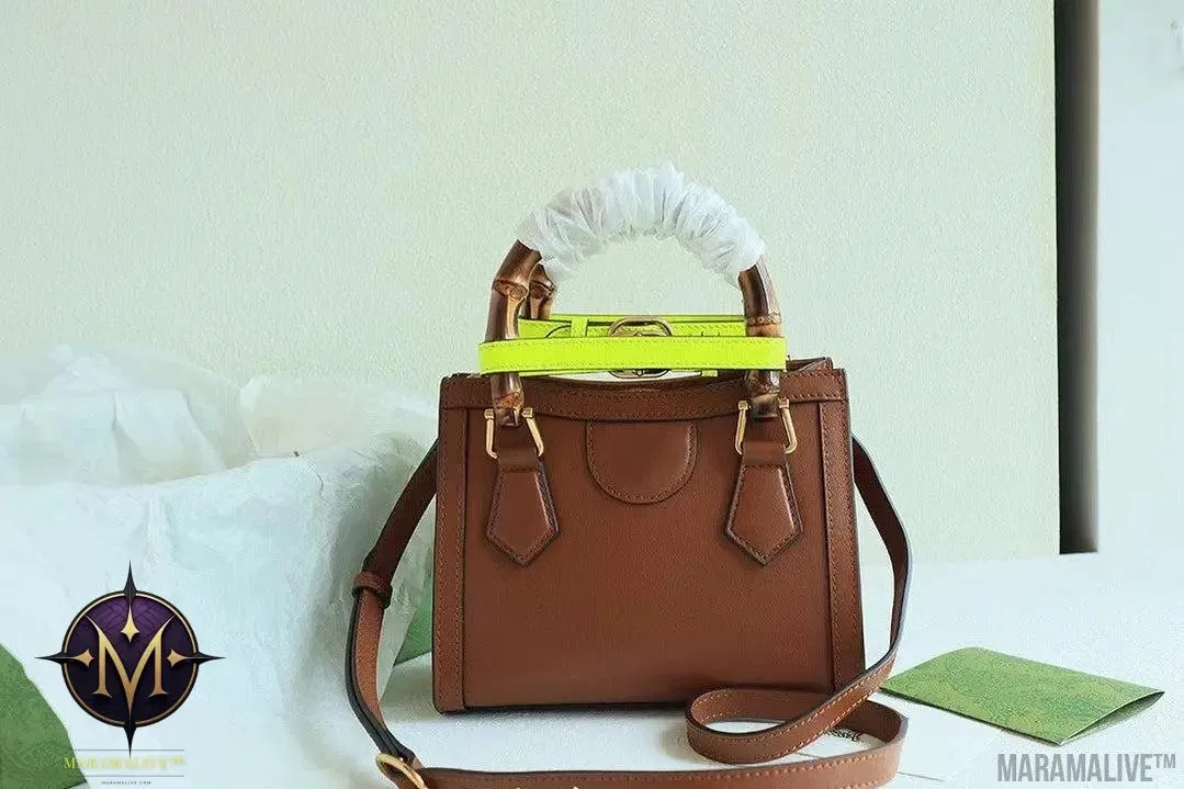 European And American Big-name Portable Shoulder Bag With Bamboo Handle