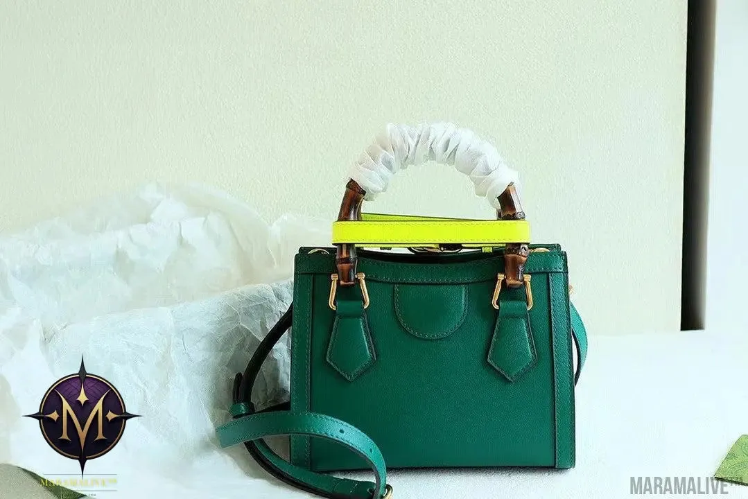 European And American Big-name Portable Shoulder Bag With Bamboo Handle