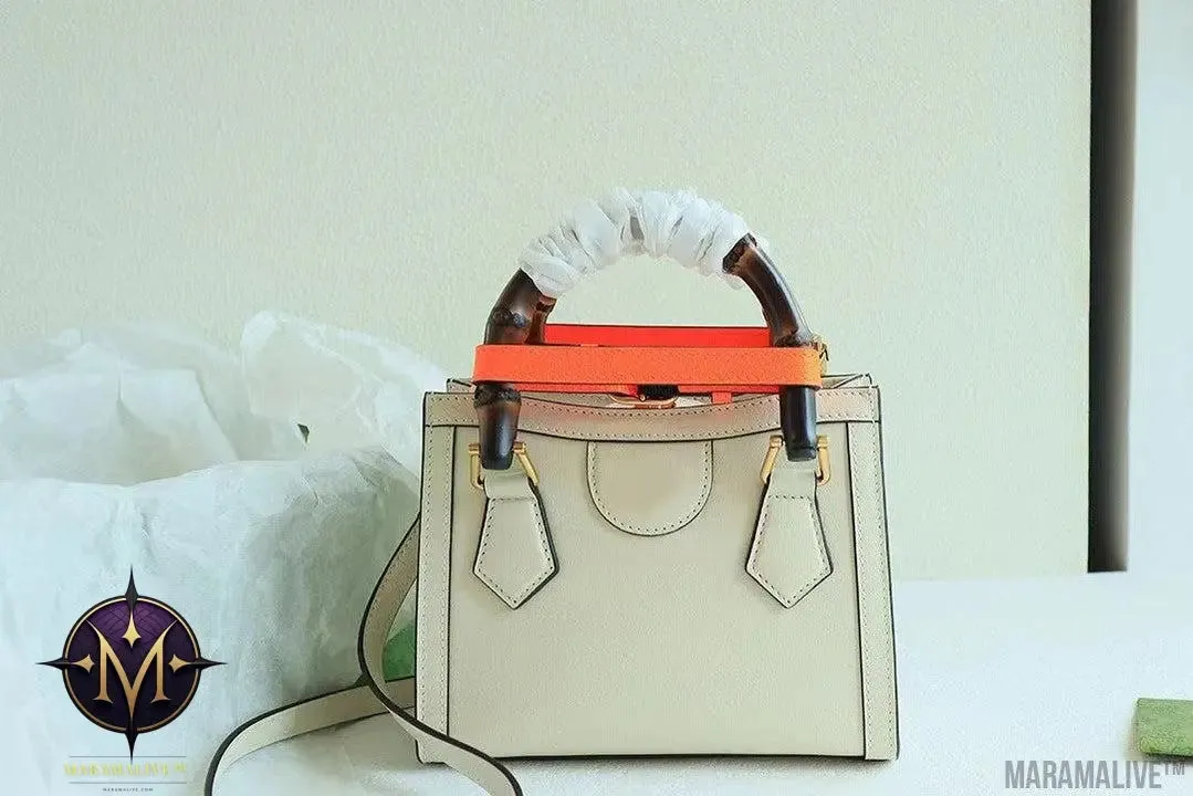European And American Big-name Portable Shoulder Bag With Bamboo Handle