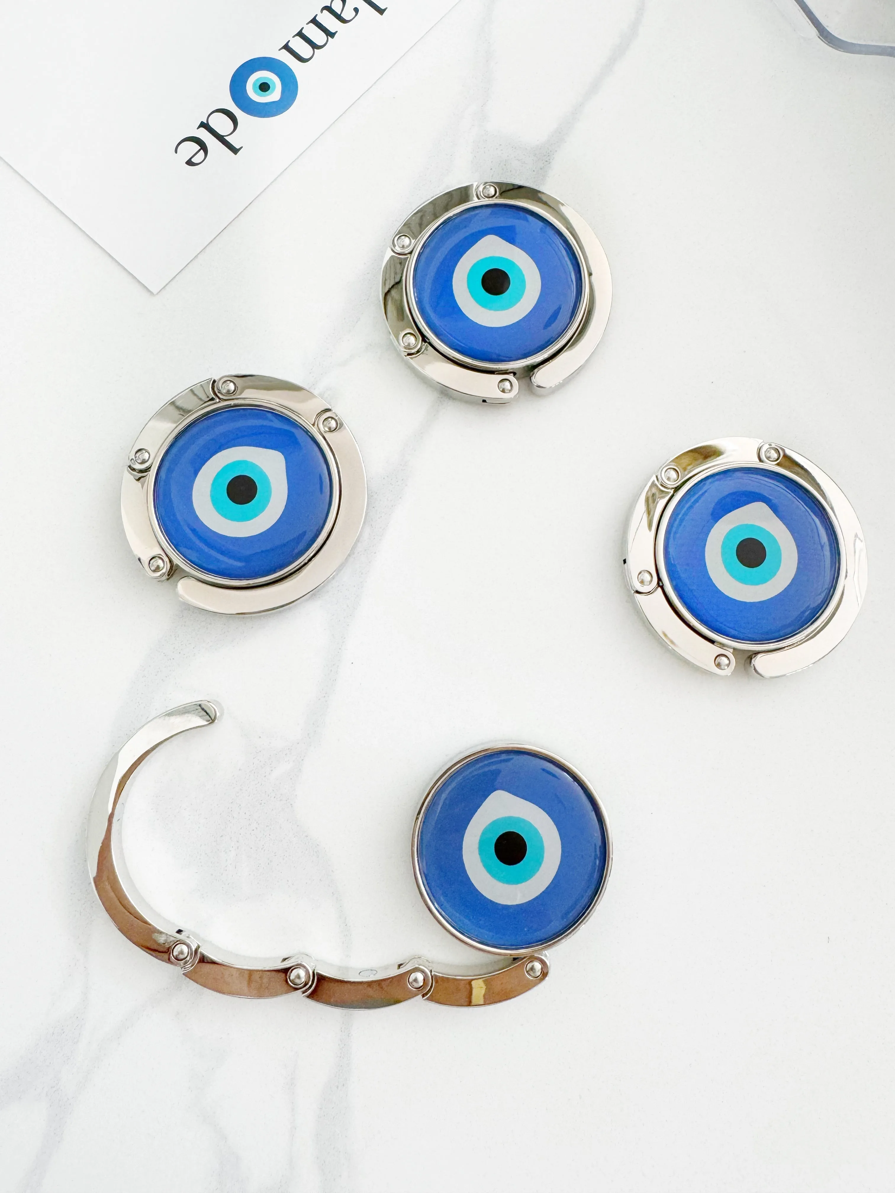 Evil Eye Compact Magnetic Purse Hook Hanger