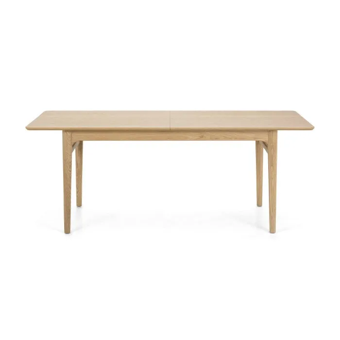 Expandable Vintage-Inspired Oak Gathering Table