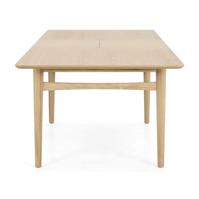 Expandable Vintage-Inspired Oak Gathering Table