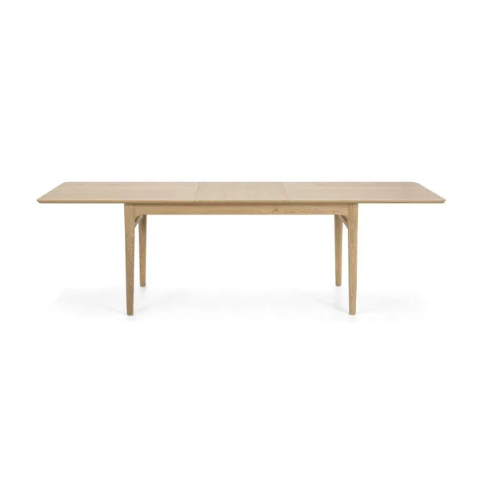 Expandable Vintage-Inspired Oak Gathering Table