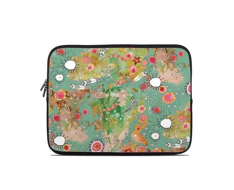 'Feathers, Flowers, Showers' Laptop/Tablet Sleeve