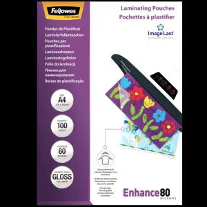 Fellowes ImageLast A4 80 Micron Laminating Pouch - 100 pack