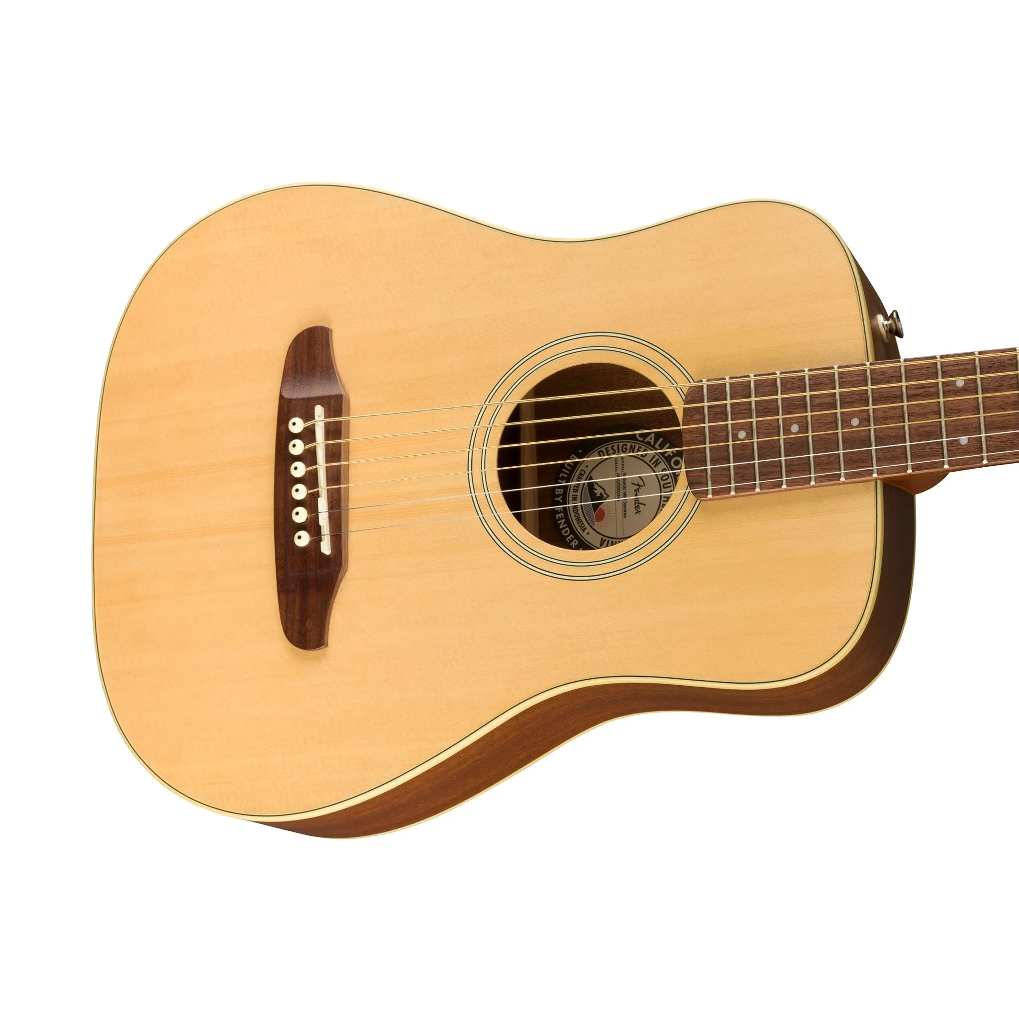 Fender California Redondo Mini Guitar w/Bag, Natural