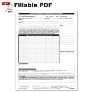 Fillable PDF Texas Termite Pre-Construction Disclosure Document