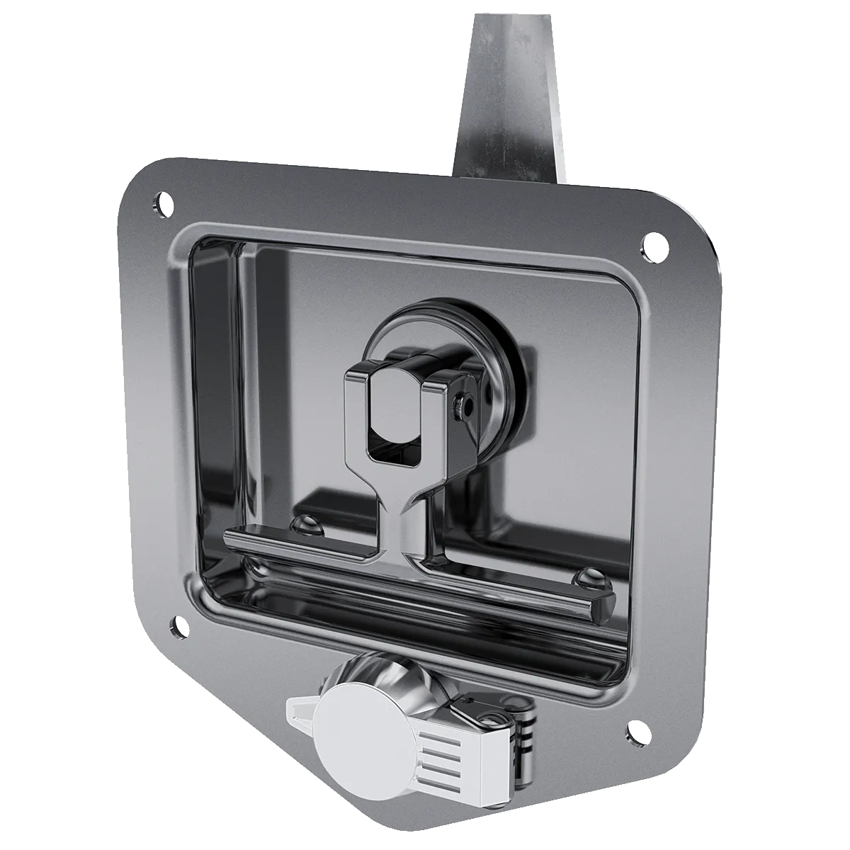 Folding T-Handle with Mounting Holes and Dust Cap