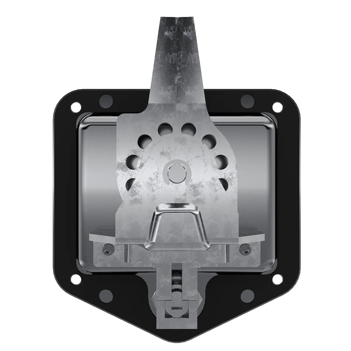 Folding T-Handle with Mounting Holes and Dust Cap