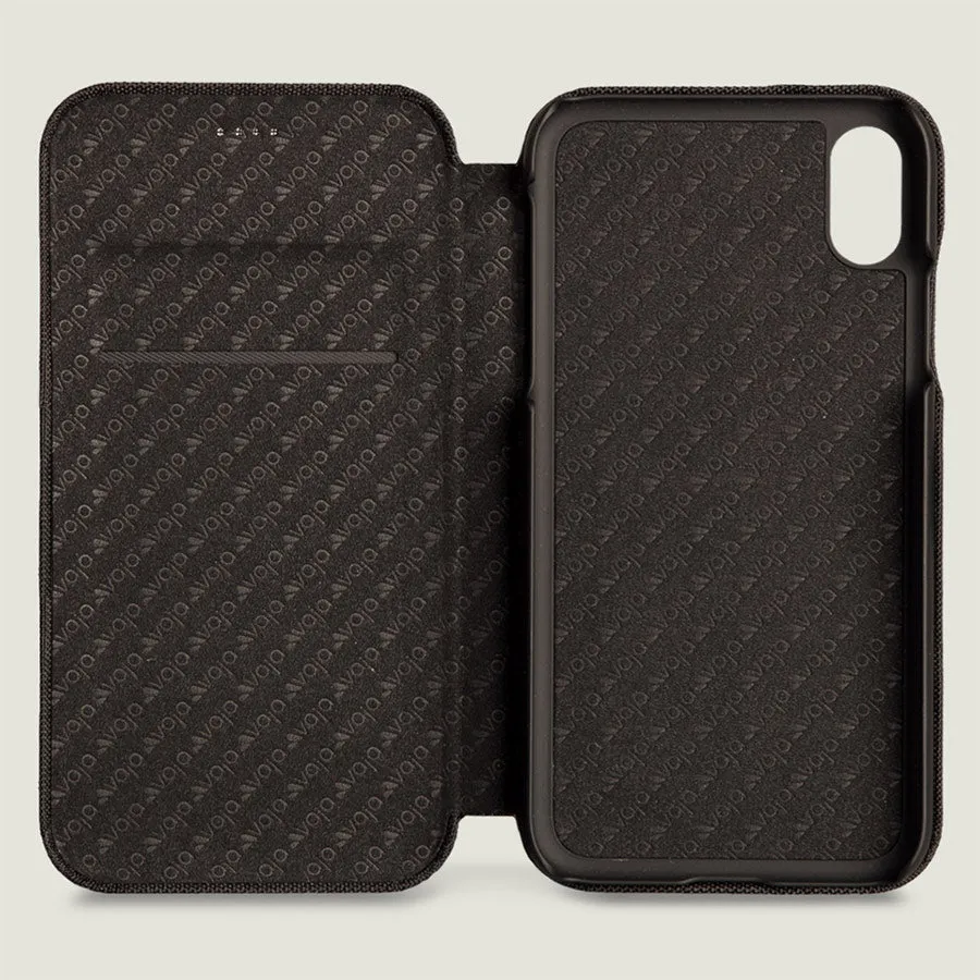 Folio Stand Cordura iPhone Xr Fabric Case