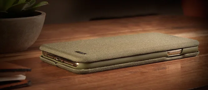 Folio Stand Cordura iPhone Xr Fabric Case